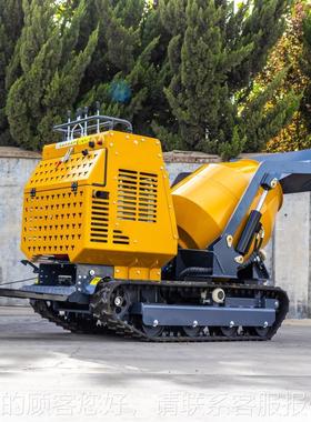 源头工出口小型搅HBZ拌车 履带款多出形地工程混凝厂土搅拌车口法