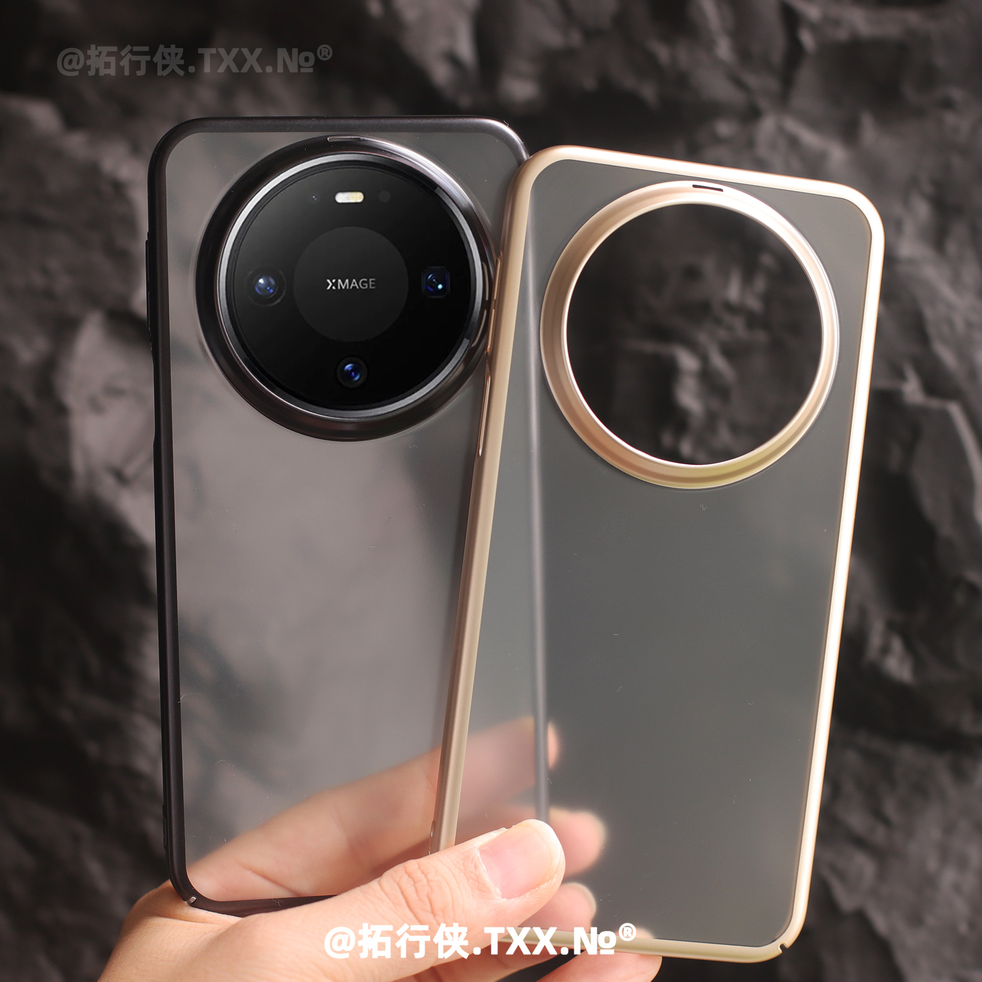 新品【电镀冰雾幻砂壳】适用华为mate80Promax晨曦金手机壳高档磨砂透明外壳Mate80保护套裸机感PC硬壳不会黄