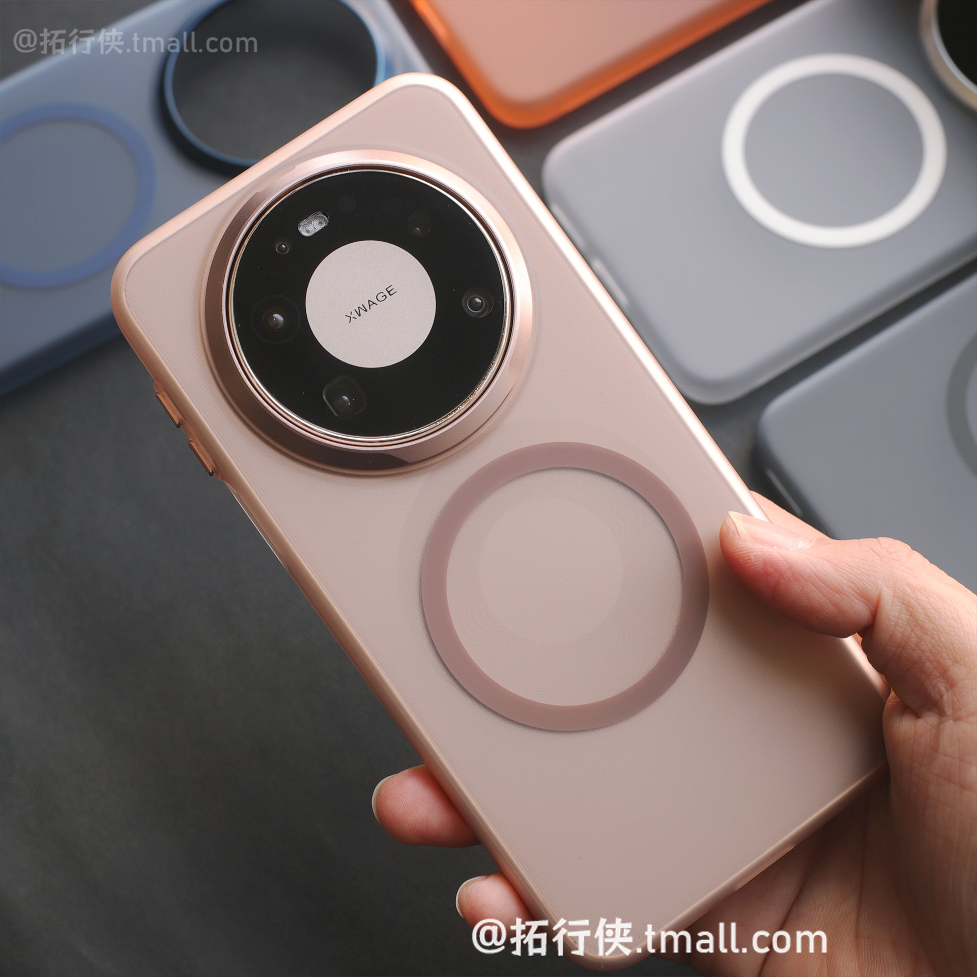 冰雾磨砂透金色适用华为Mate80手机壳新款Mate80ProMax金属镜框保护套超薄Magsafe磁吸外壳无线充电大孔硬壳