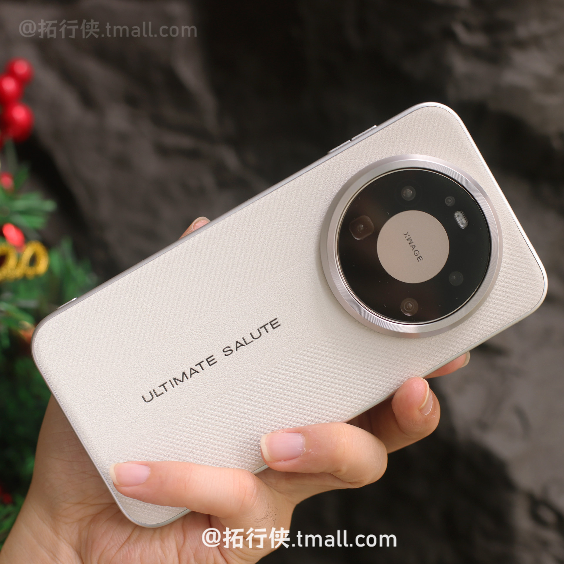 拓行侠【柔甲非凡皮纹】适用华为Mate80手机壳高级感白色Mate80promax内置磁吸充电保护套磨砂软边防指纹外壳