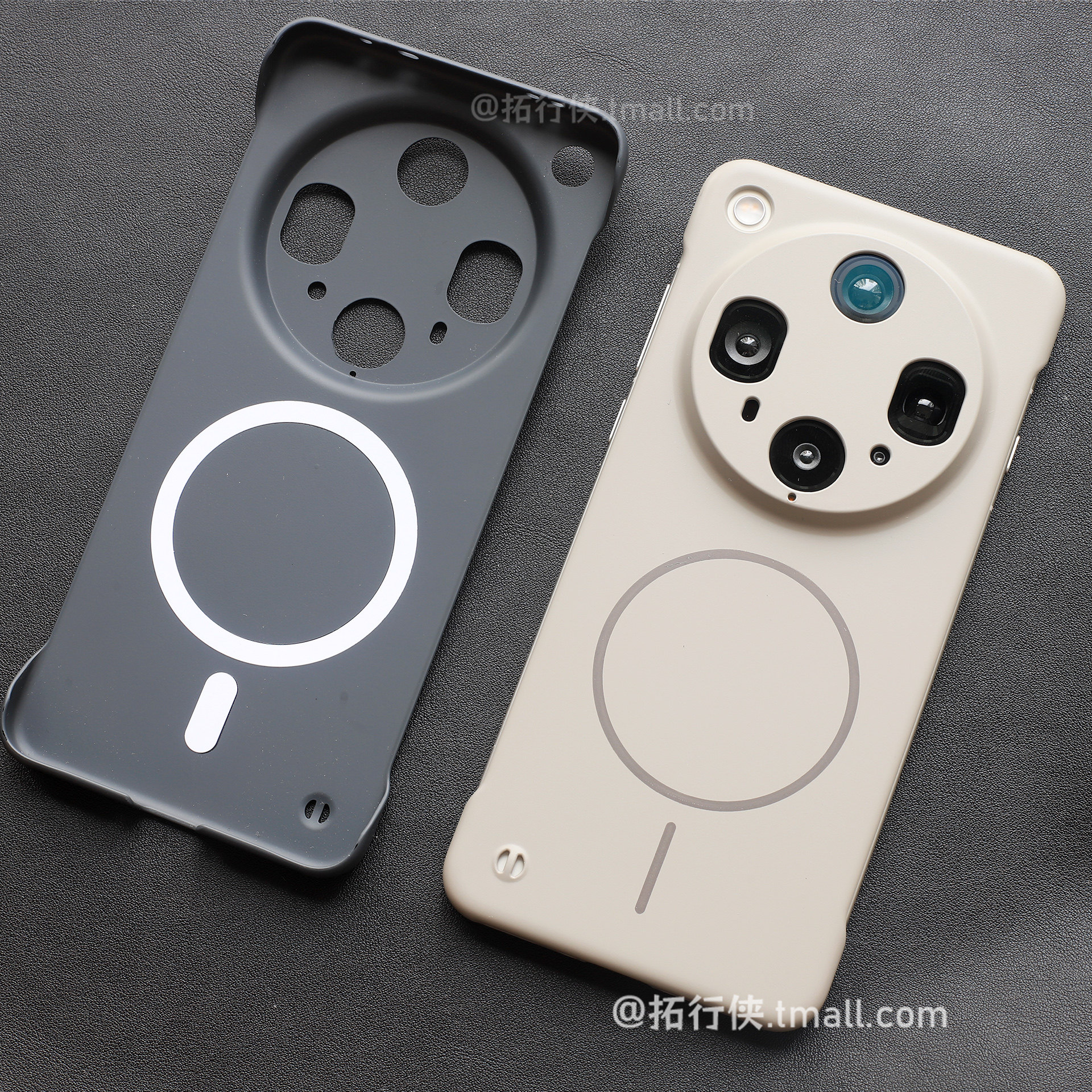 拓行侠【无边框细圈强磁吸】适用OPPOFindx8Ultra手机壳轻薄磨砂X8S+/x8Pro亲肤感钛灰色X7Ultra全包镜头硬壳