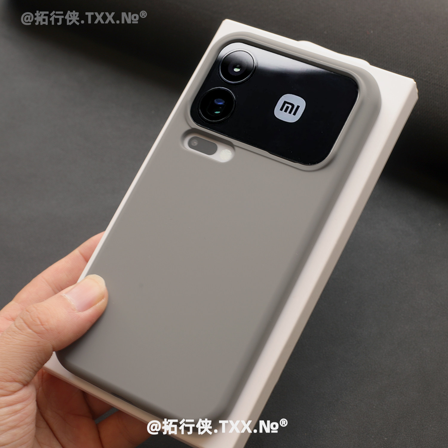 轻奢灰色【进口真液态】适用小米17pro手机壳背屏全包新款17ProMax软糯硅胶保护套十七15/14超薄防摔商务男士