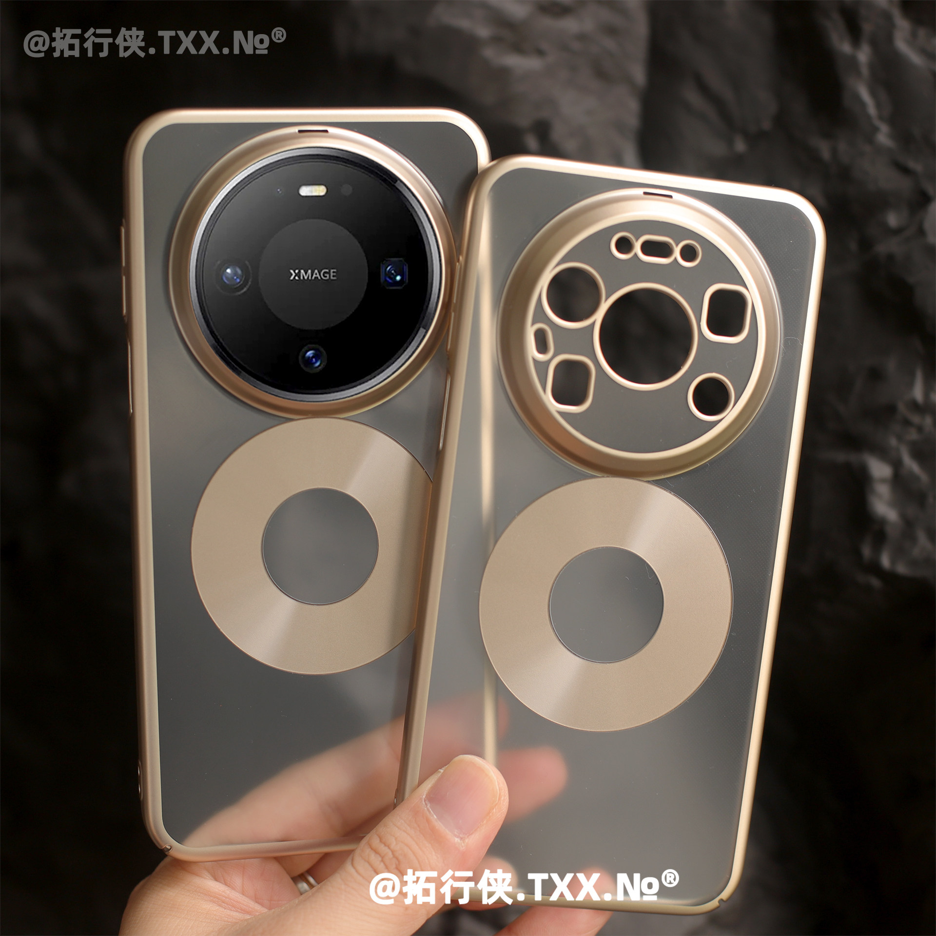 新品【幻砂电镀金色破圈磁吸壳】适用华为mate80手机壳超薄无线充电硬外壳Mate80Promax冰雾磨砂透明裸机感男