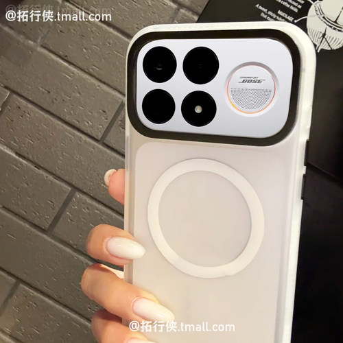 高级透白【隐砂气囊防摔】适用红米K100手机壳新款RedmiK100proMax强磁吸保护套镜头加高K90max磨砂K90至尊版