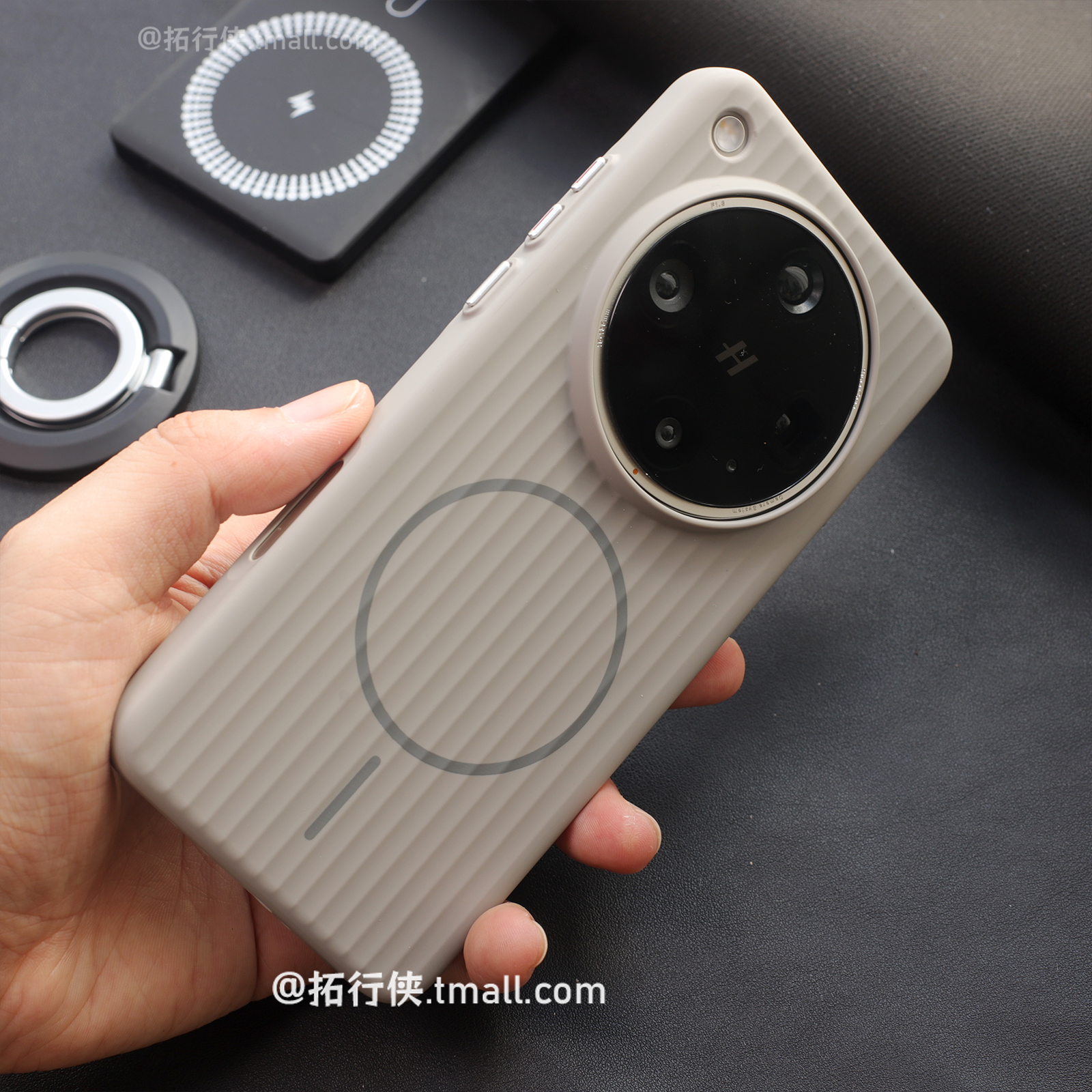 新品【钛灰色Magsafe磁吸充电】适用OPPOfindX8ultra手机壳凹凸感瓦楞外壳x8pro肤感磨砂硬壳X8S+高级感男女