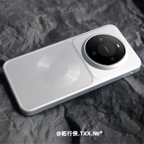 新品【破圈Magsafe磁吸壳】适用华为Mate80proMax手机壳银白色拼接外壳Mate60无线充电AG磨砂玻璃70Air硬壳薄
