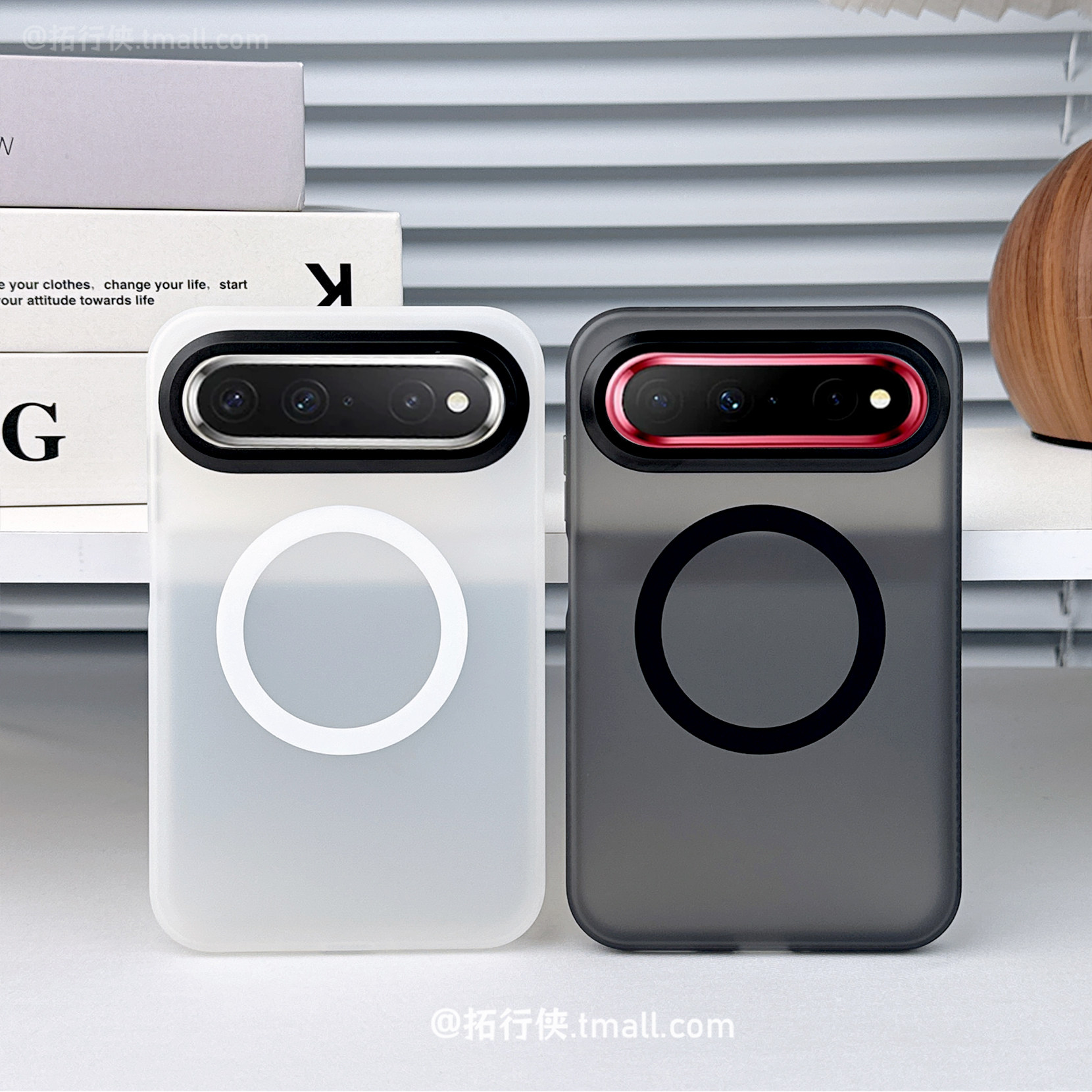 高级透白【隐砂气囊防摔】适用华为PuraXview手机壳磁吸充电保护套Pura X View金属按键外壳软边磨砂不沾指纹图片