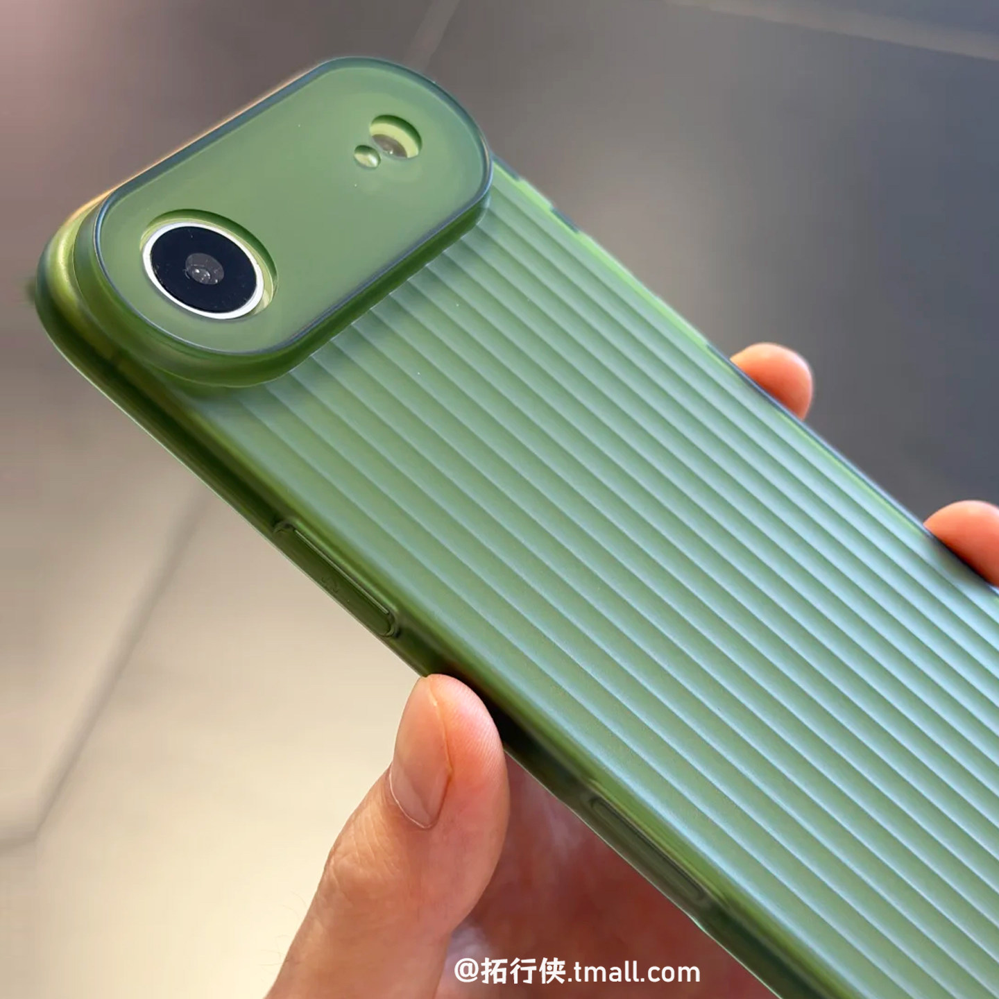 新款琥珀绿【瓦楞tpu软壳】适用iPhoneAir手机壳苹果Air超薄保护壳凹凸感防滑保护套15/16秒变17镜头全包外壳