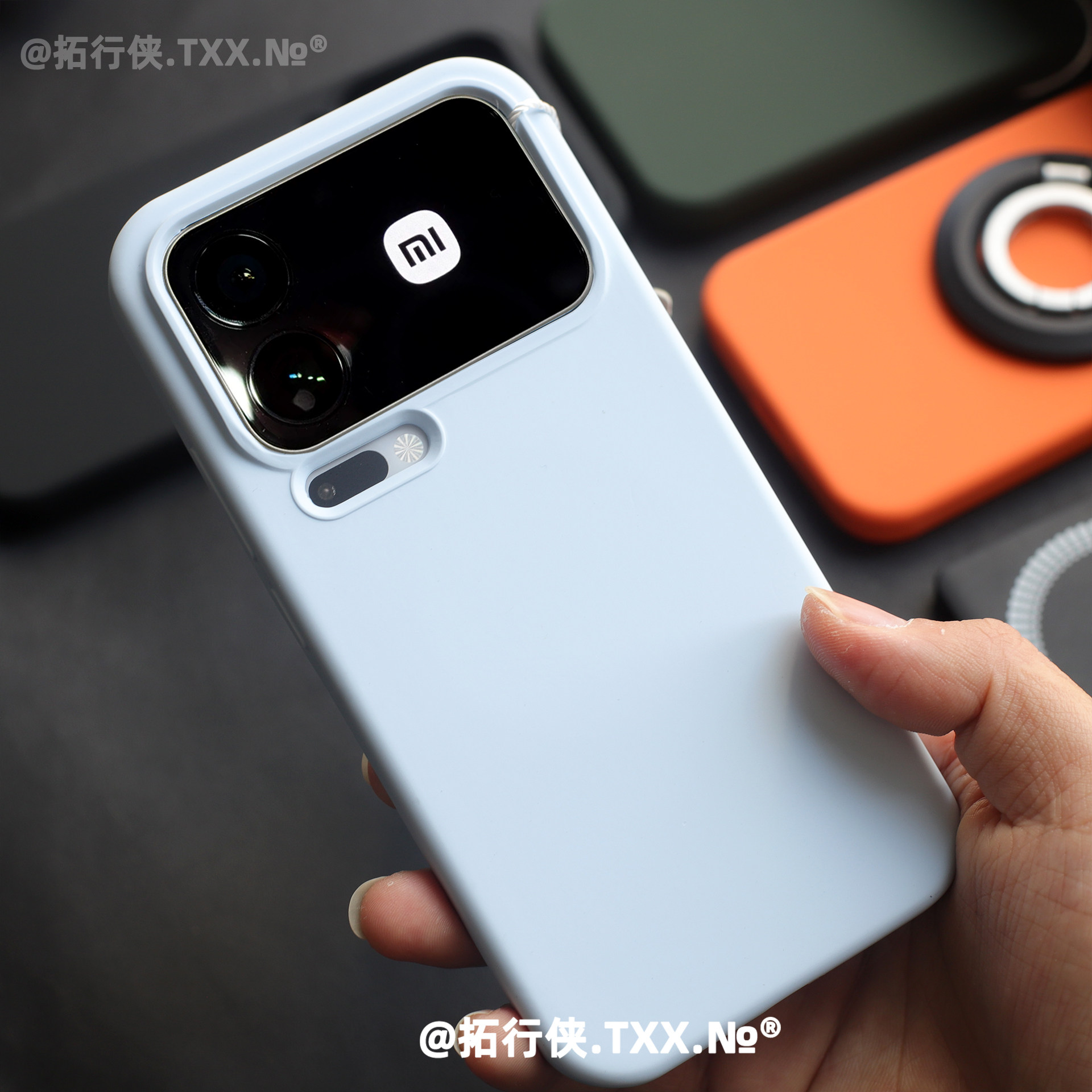 baby婴儿蓝亲肤感液态硅胶适用小米17pro手机壳Xiaomi十七17promax保护套磁吸充电外壳小清新ins纯色耐脏防摔