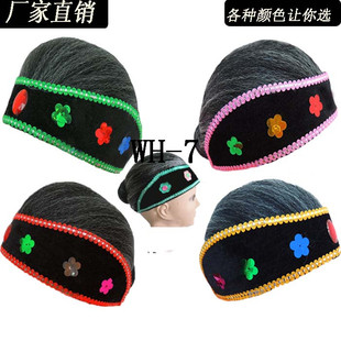 戏剧演出假发套媒婆假发烟斗大烟袋旱烟袋锅演出道具秧歌舞用品