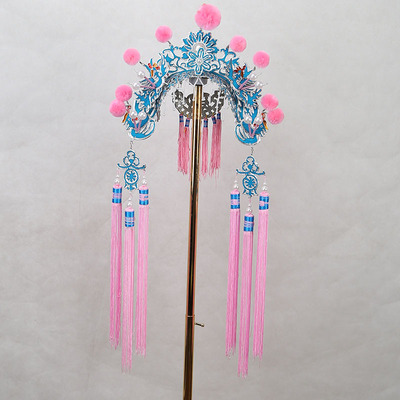 戏装戏曲京剧中国风舞台演出宫娥宫女头饰 额子 小过桥