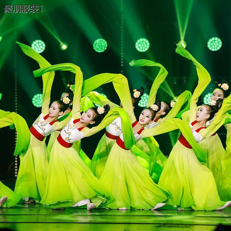 儿童水袖演出服女采薇舞