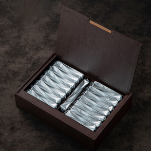 新款茶叶包装盒武夷肉桂礼盒空盒高档岩茶半斤30长泡袋摆泡可定制