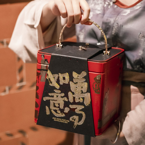 创意茶叶包装盒空盒子马口铁罐金属空罐大方罐子白茶陈皮储存定制