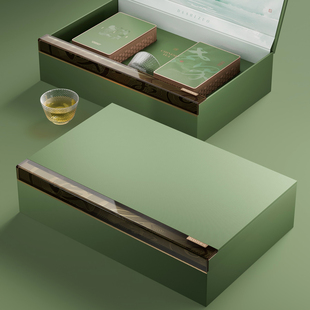 2026新品茶叶包装盒铁观音礼盒空盒带茶杯大师作双罐高级感可定制