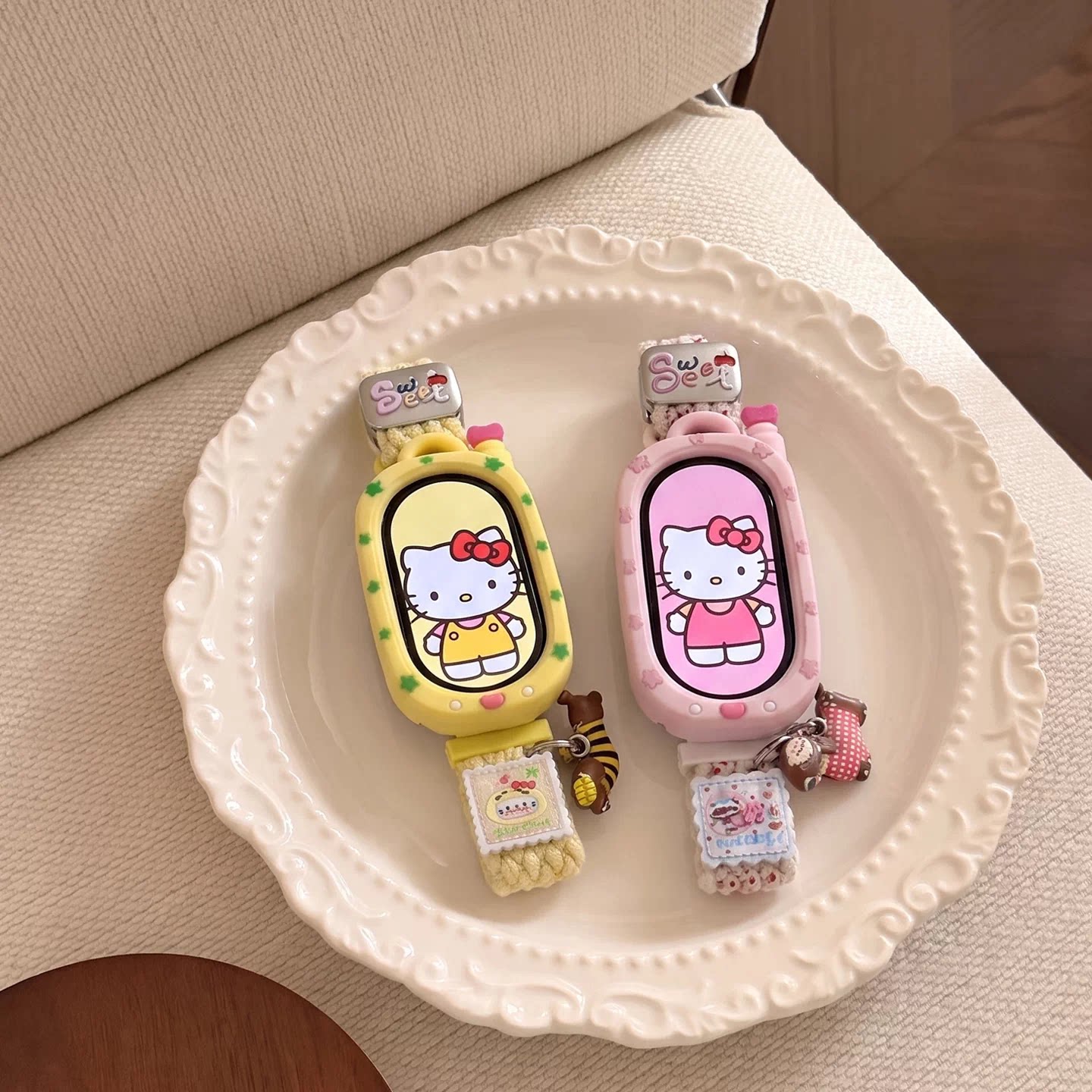 星星腊肠狗编织表带适用于小米11手环表带10可爱9小狗8尼龙7磁吸6编织5/4/3NFC版xiaomi智能运动11代陶瓷版女图片