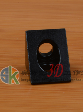 3D打印机配件Openbuilds配件黑色角角连接器三角铝件铝块喷砂氧化