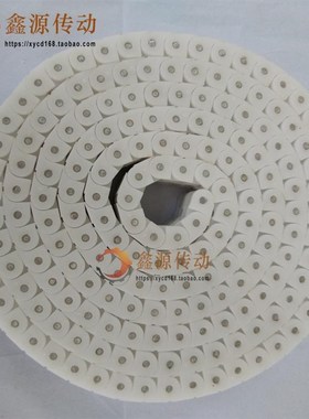 工程塑料RSPC40 60PC输送SMT链条传动短节距耐磨防静电链条白黑色