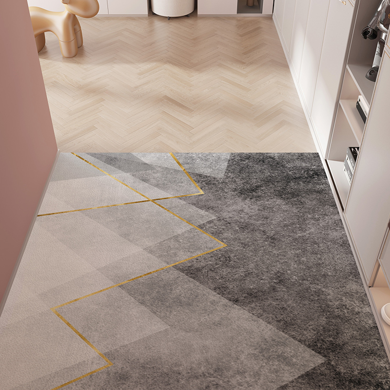 入户门地垫免洗可擦pvqc门垫进门门口脚垫网红家用玄关可裁剪垫子