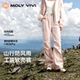 防风防水户外冲锋登山裤 女2026春夏新款 软壳裤 魔力薇薇山行工装