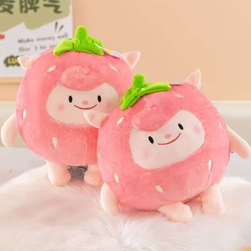 英贝萌蛋仔派对周边公仔草莓小羊玩偶毛绒玩具咚咚羊抱枕生日礼物