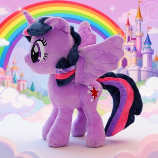 英贝萌卡通小马宝莉周边玩偶毛绒玩具碧琪抱枕生日情人节礼物女生