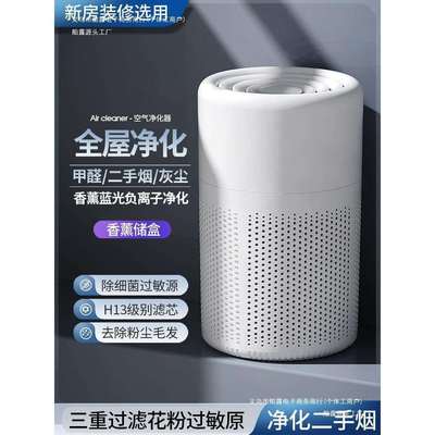 空气净化器桌面小型办公室去除烟味灰尘过滤家用孕妇婴儿
