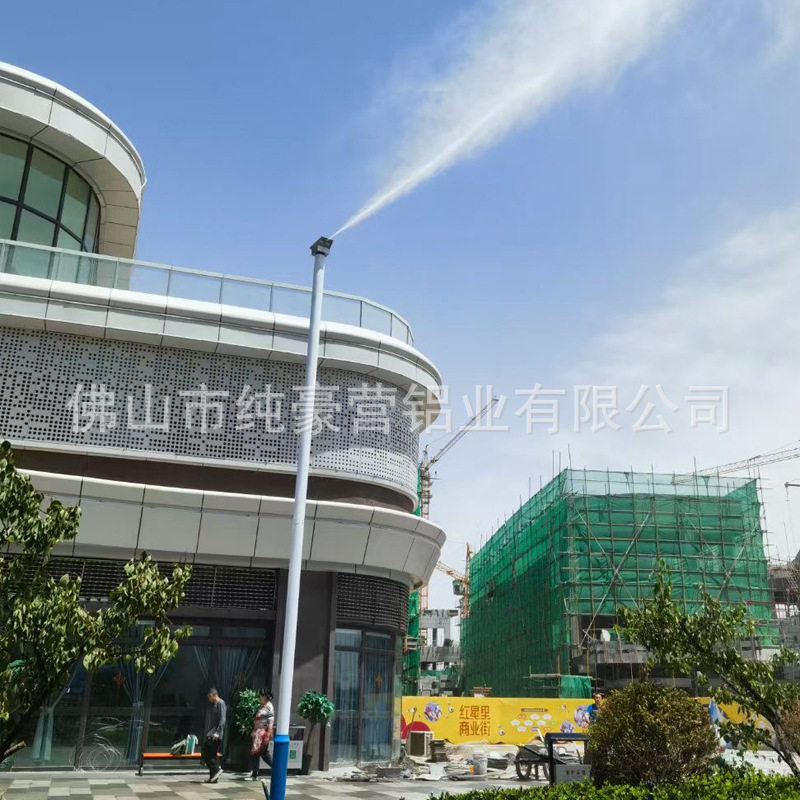 幕墙装饰镂空铝单板冲孔雕花弧形铝方通门头包柱仿真石漆源头厂家