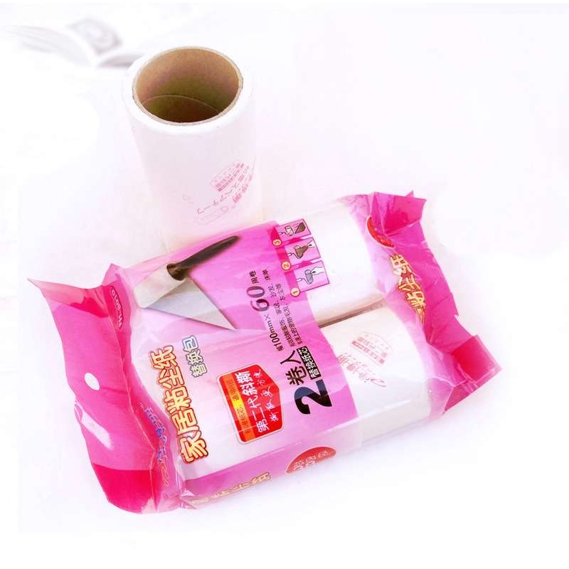 粘尘器替换滚芯12个粘毛滚配套纸6包需配合手柄使用