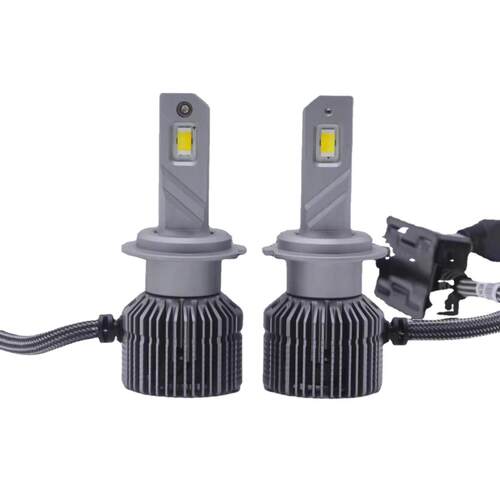 汽车改装智能双色车灯三色温LED带爆闪大灯H1H7H4H119005一体
