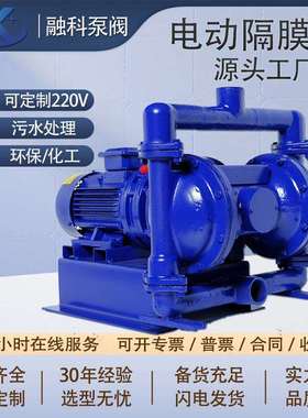电动隔膜泵DBY-25-40铸铁PP塑料不锈钢304自吸化工泵专业生产