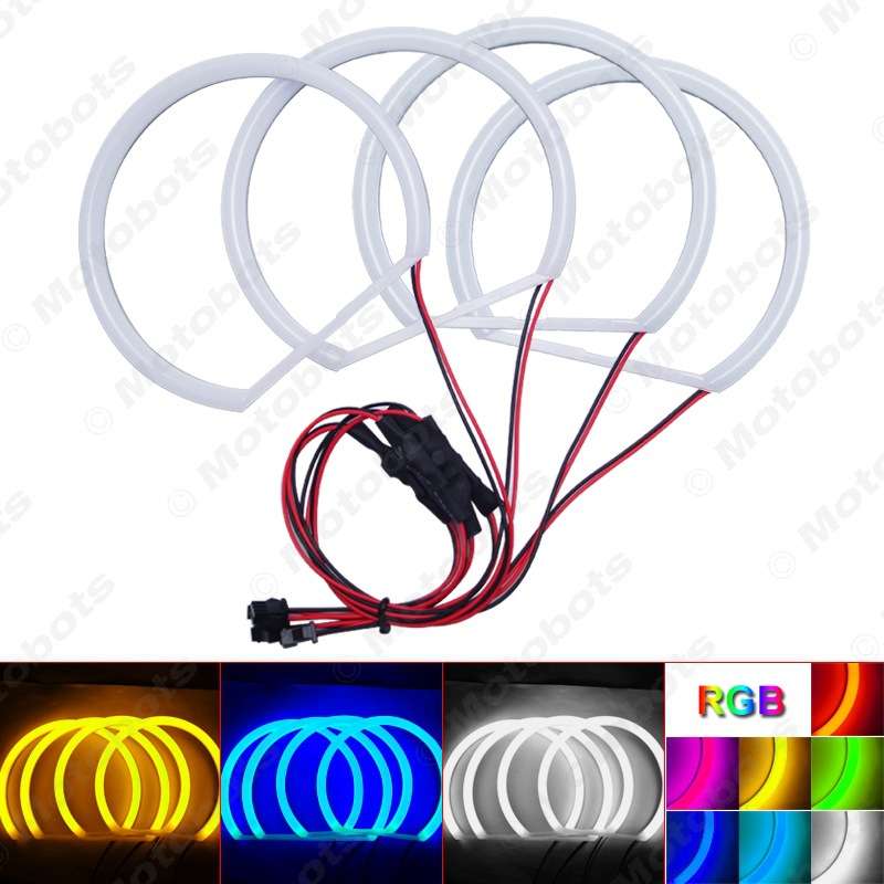 绵光适用宝马BMW E36/E38/E39/E46带透镜(99-04) 改装天使眼光圈