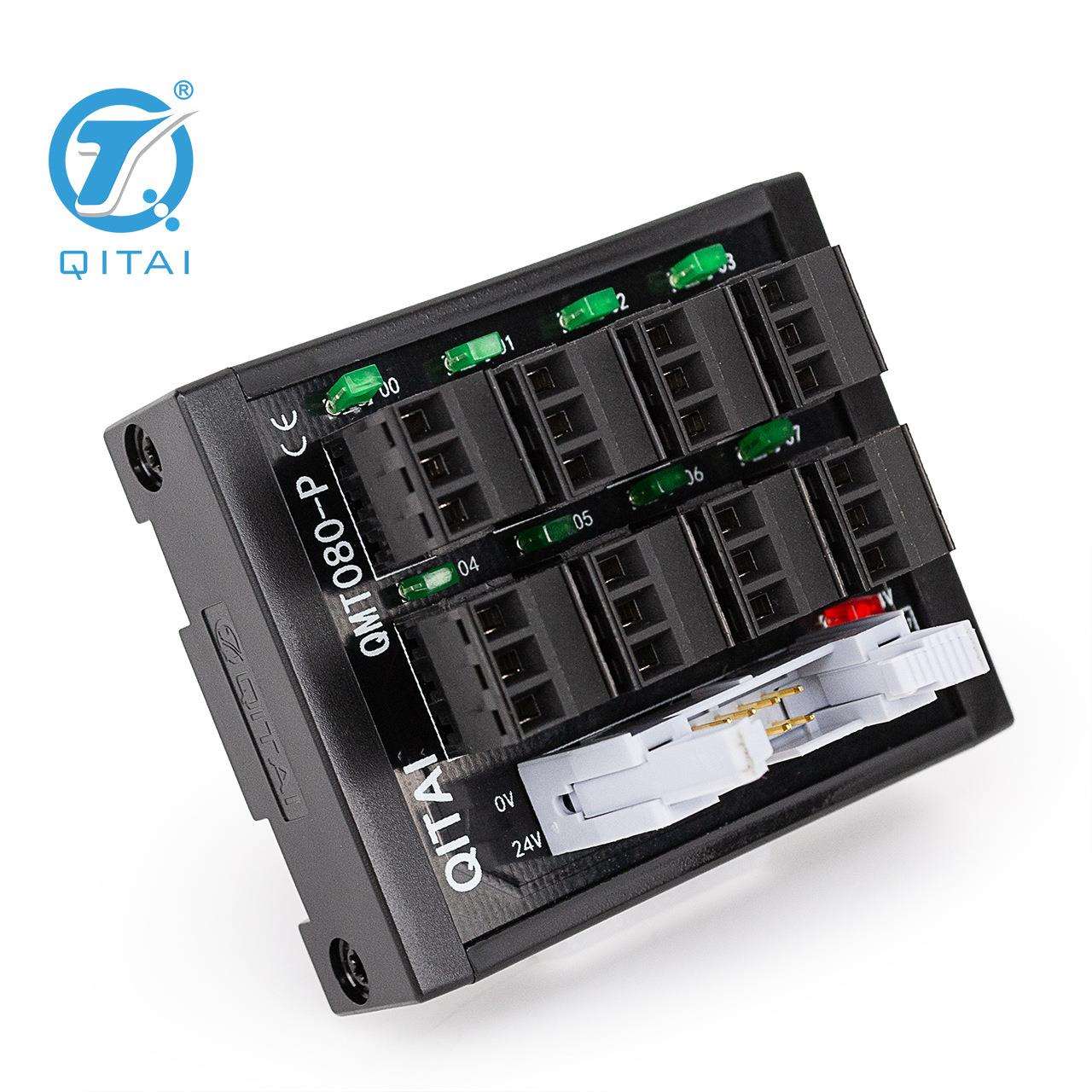 QMT080-P终端输入信号连接端子台8组3P信号LED显示弹片式端子台