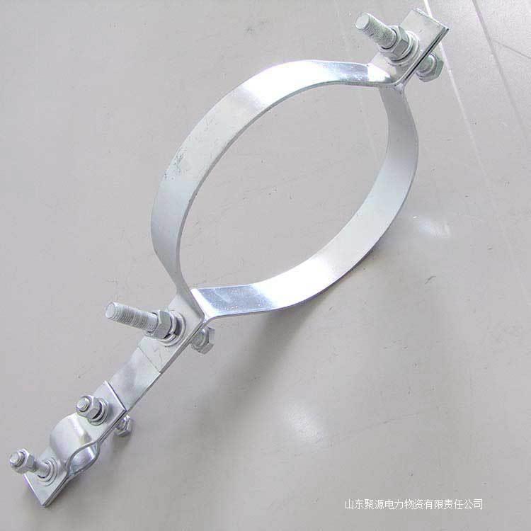 杆用子母抱箍定制不同杆径扁铁抱箍Q235扁铁生产抱箍