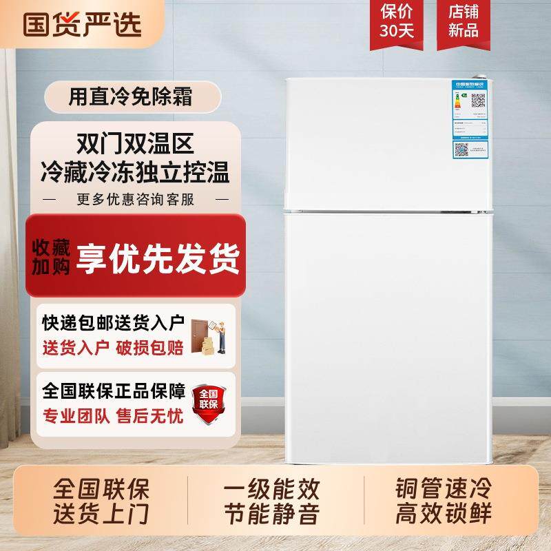 冰箱一级能效小冰箱家用省电小型租房宿舍用办公室迷你双门电冰箱