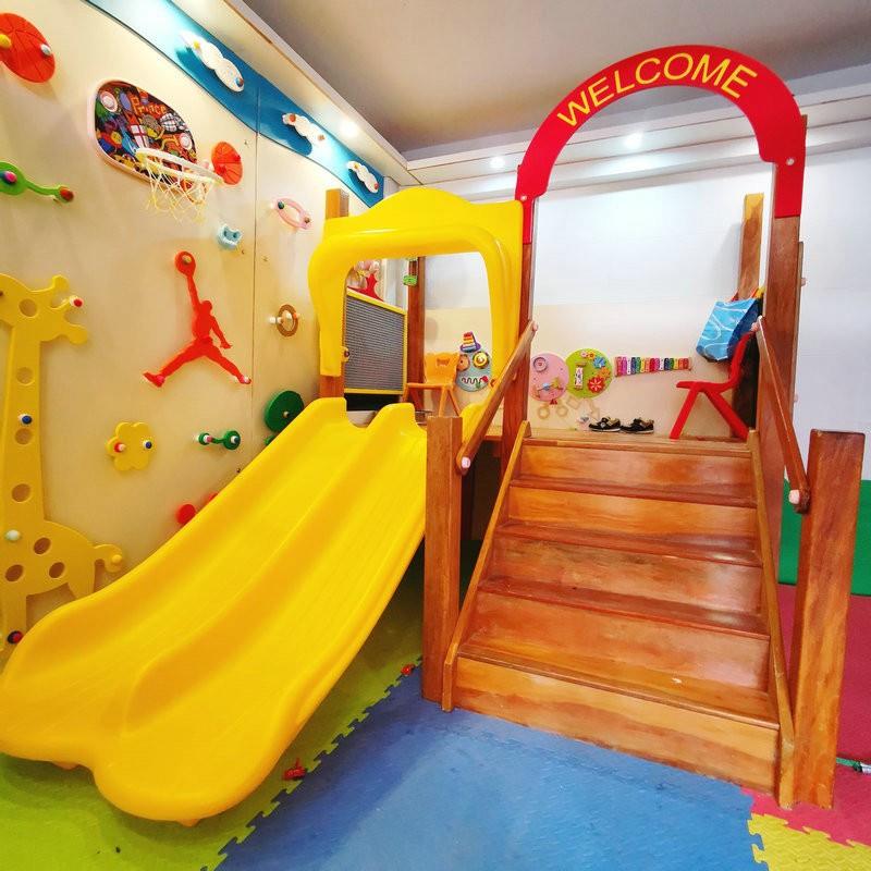 儿童室内家用庭院商场黄花梨木质餐厅室外屋幼儿园多功能滑梯玩具