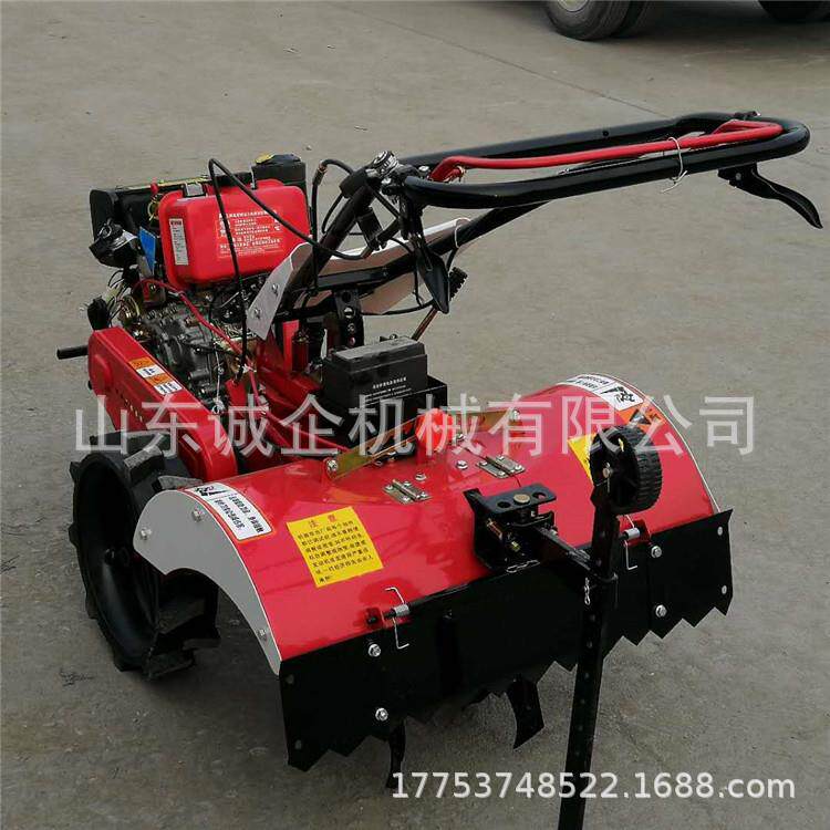 山东小型四驱微耕机农用田园管理机大棚用开沟培土机