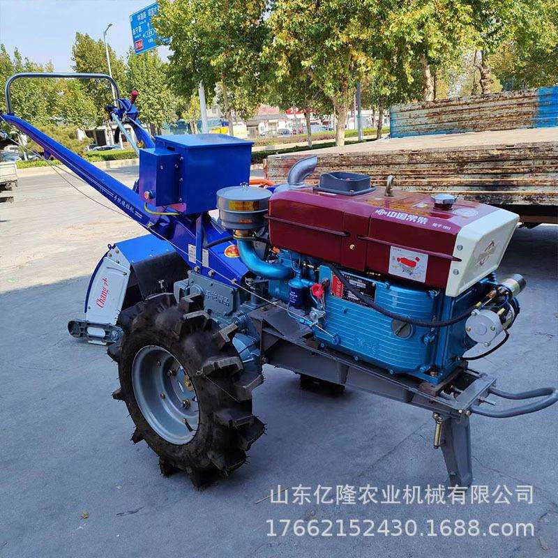 大马力手扶翻耕机手扶带防滑轮打地机果园翻地旋耕打田机