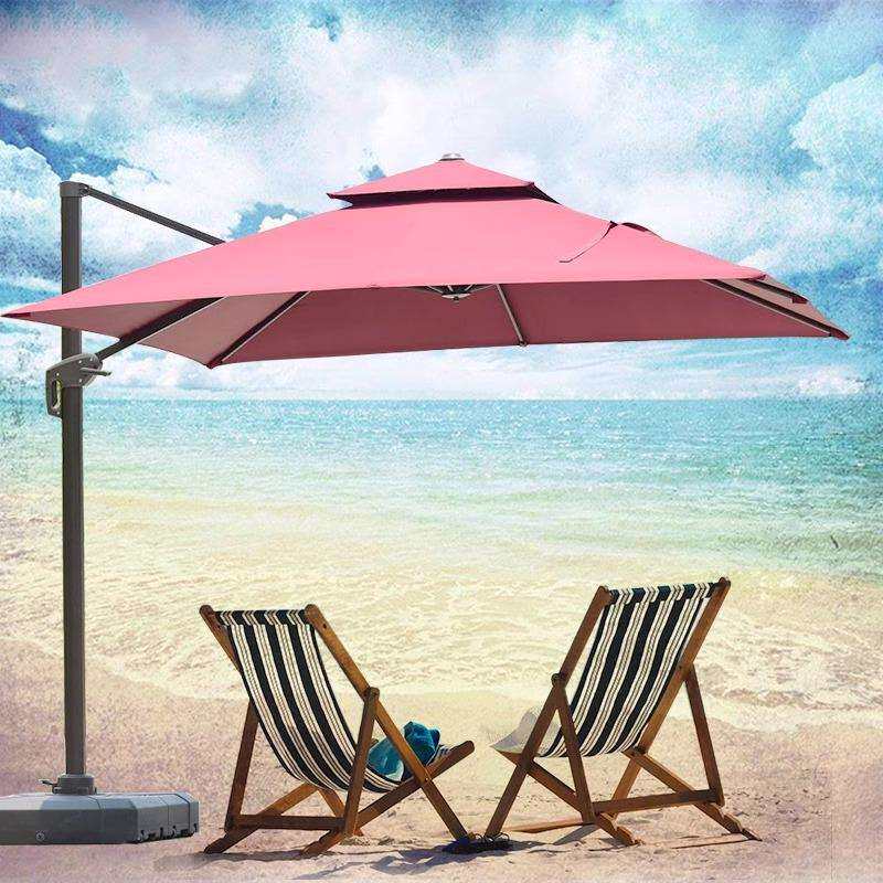 户外遮阳伞庭院伞露台阳台露天摆摊大型太阳伞别墅花园室外罗马伞