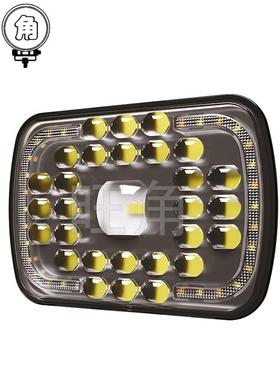 WJ检修灯新款LED工作灯越野车灯45W白黄双色7寸汽车改装车灯