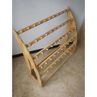 幼儿园实木毛巾架儿童原木置物架移动可拆卸毛巾架樟子松木浴巾架