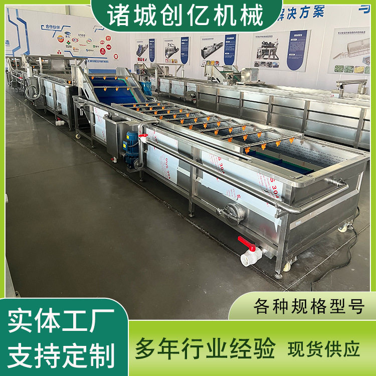 不锈钢全自动果蔬气泡喷淋清洗机