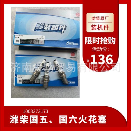 重汽潍柴发动机配件国六火花塞汕德卡豪沃WPA1003373173