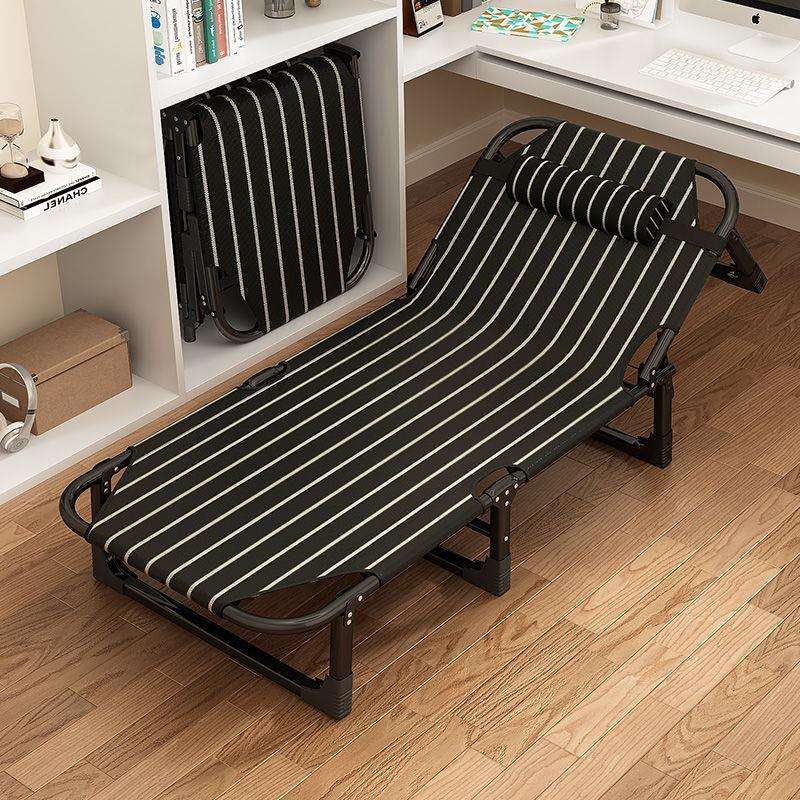 折叠床单人午休家用便携办公室躺椅简易陪护成人小工位午睡神器