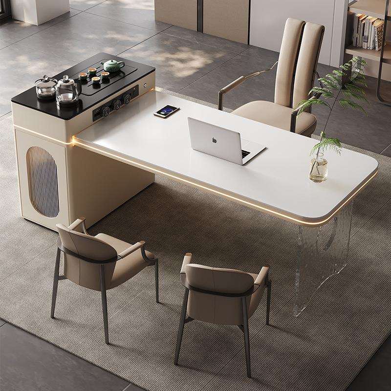 2025新款岩板岛台餐桌一体家用小户型厨房餐厅可伸缩柜体带抽屉人