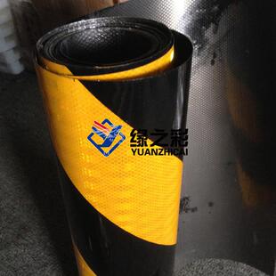 V类Ⅳ类铝背基反光膜工程级黄黑斜纹反光膜隧道桥墩弧形立面标记