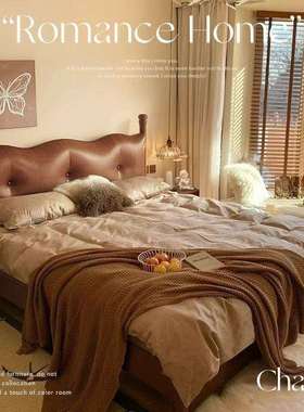 Yla复古法式高档轻奢床现代软包简约双人床民宿家用主卧小户型婚