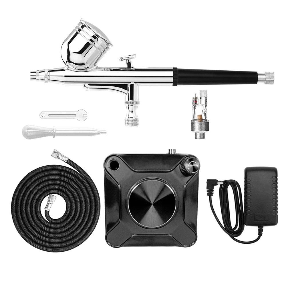 静音型迷你喷绘泵喷枪美工高达喷漆喷笔纹身上色模型气泵套装美甲