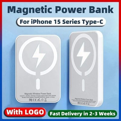 10000mAh New Magnetic Power Bank Portable Wireless Charger F