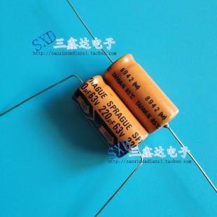 63V220UF 电解电容 美国思碧胆机轴向卧式 220UF63V全新原装